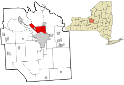 Onondaga County New York incorporated and unincorporated areas Salina highlighted
